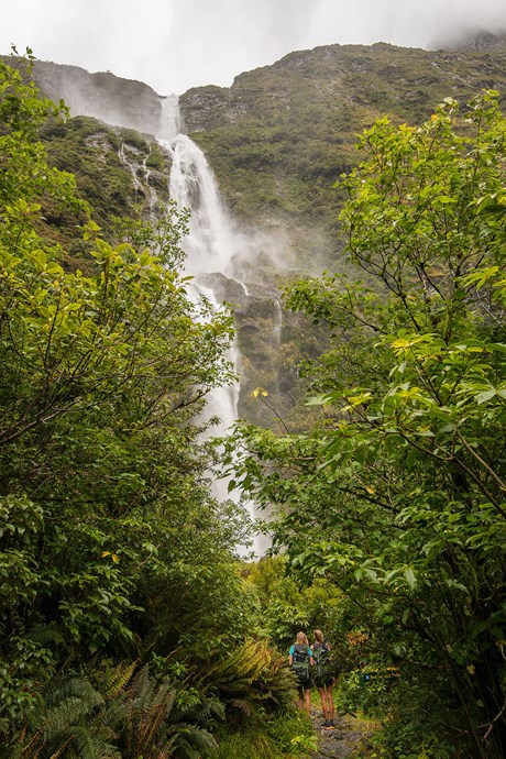 3 leaps of Sutherland Falls - Milford Track