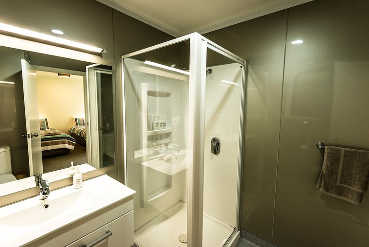 private ensuites on the Milford Track