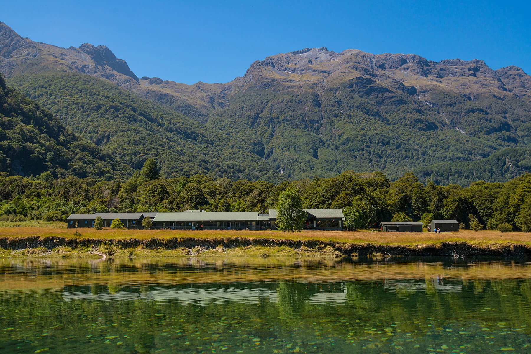 Glade House - first lodge on the Milford Track guided walk