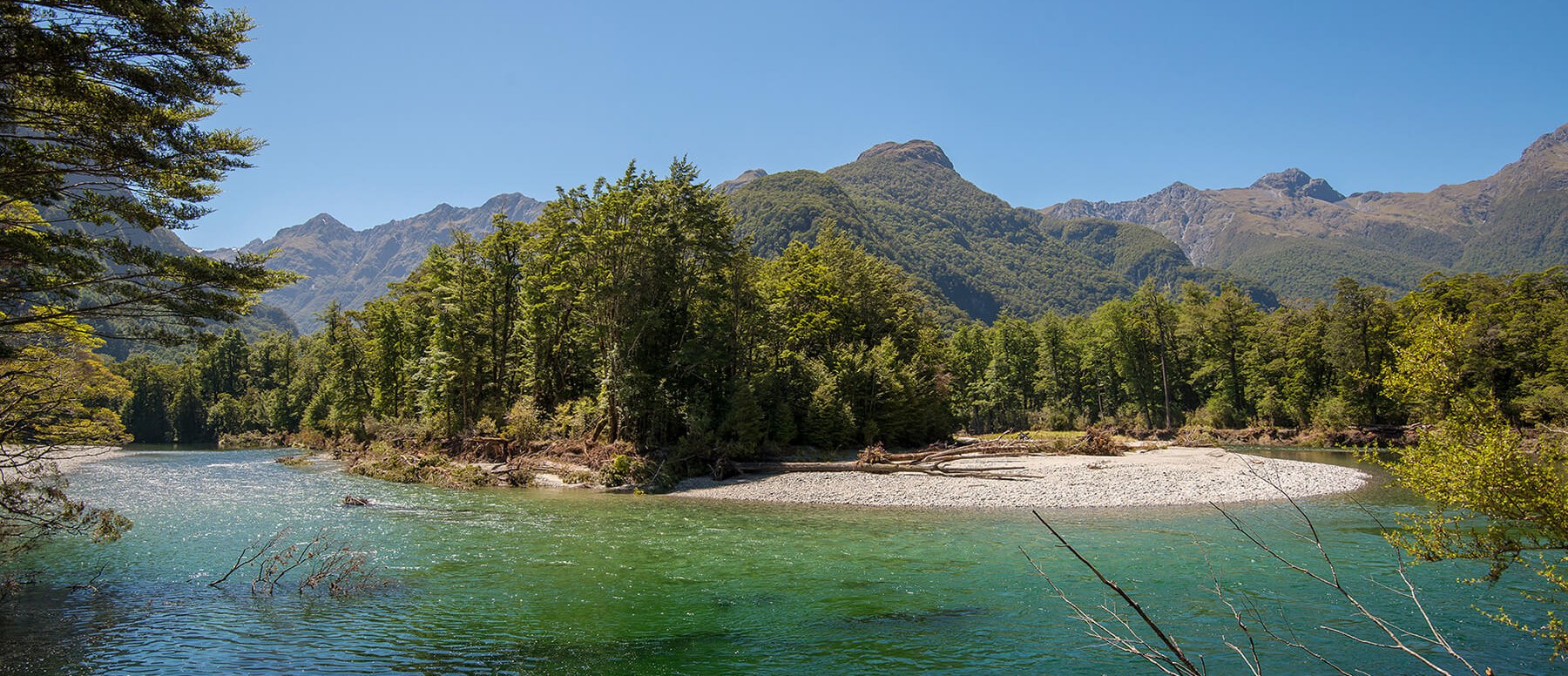 Clinton River - day two of the Milford Track guided walk